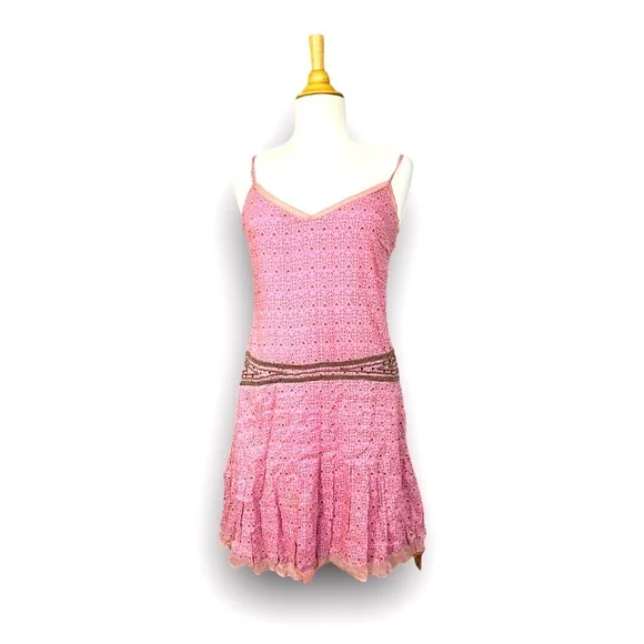 windsor bow dress pink Scoop Neck Mermaid Beaded Long Prom Dress With Bow
